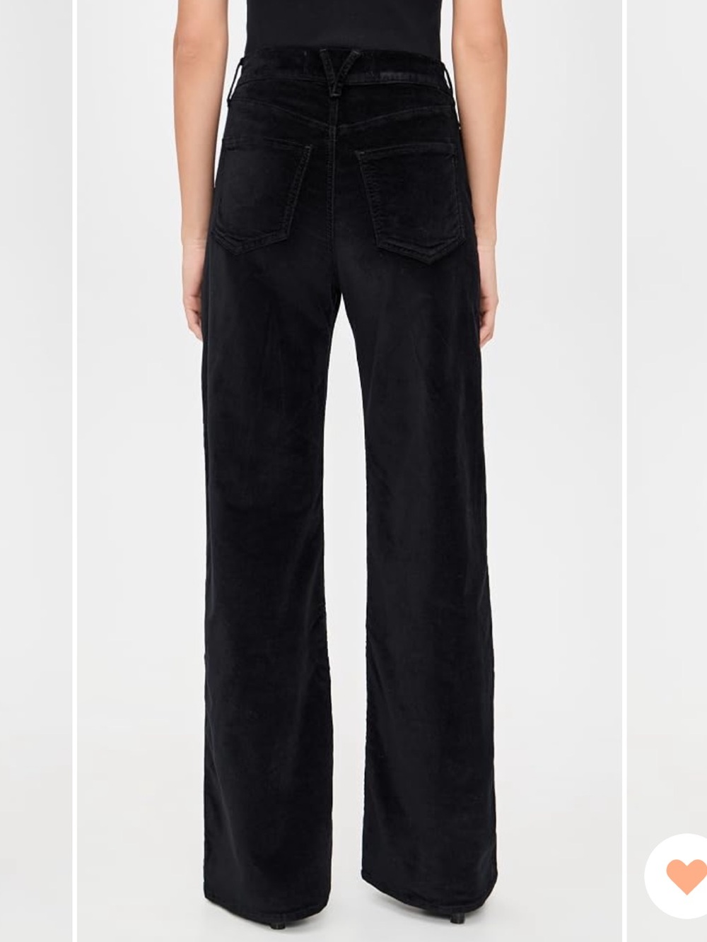 Veronica Beard Black High-Rise Wide-Leg Velvet Pants - Picture 5 of 9